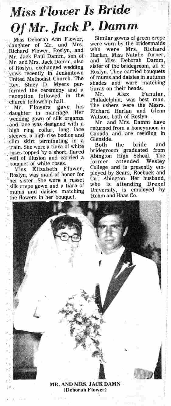 jack damm debbie flower wedding photo